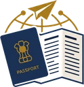 NRI Report emblem: a passport and briefing paper under a globe